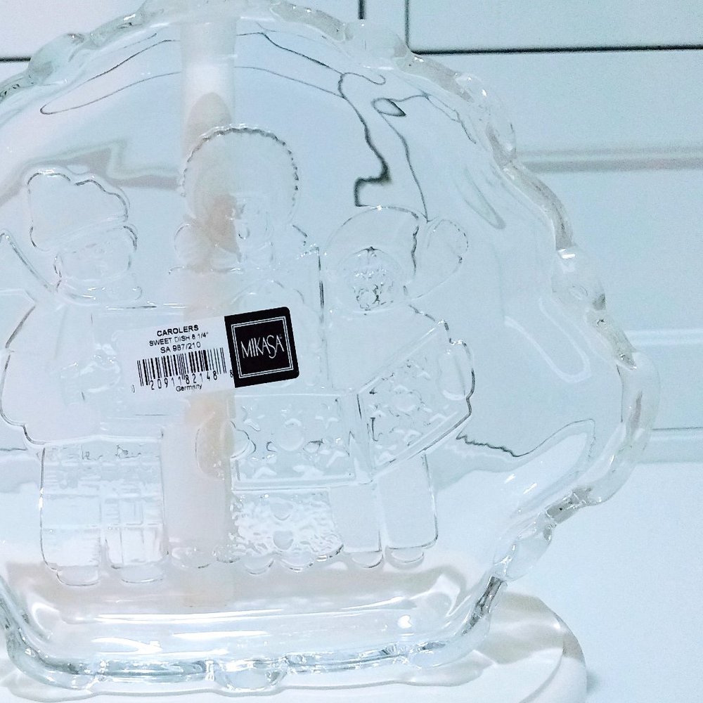 MIKASA Crystal Carolers Sweet Dish - Picture 6 of 9